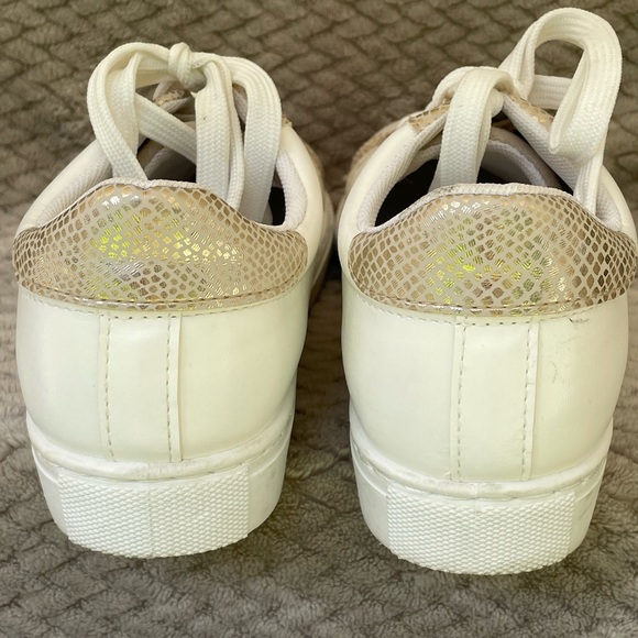 OUTWOODS girls sneakers gold bling tennis shoe EUC Fit women 5.5!! - Picture 5 of 8